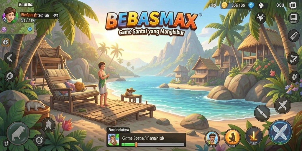 Tampilan menarik dan gameplay seru BEBASMAX.