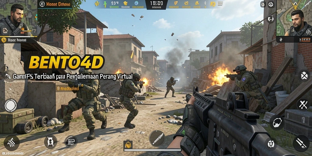Tampilan gameplay BENTO4D yang menegangkan dan penuh aksi.
