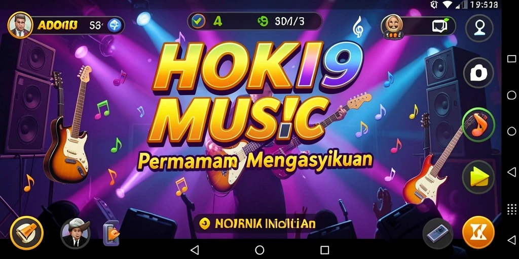 Tampilan gameplay HOKI9 yang penuh warna dan dinamis.