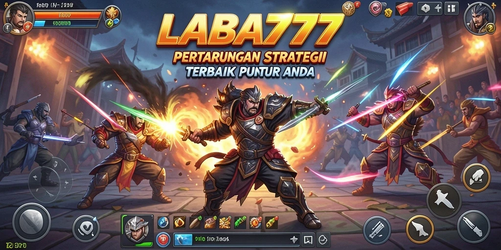 Tangkapan layar LABA777 menampilkan pertarungan strategis yang intens dan mendebarkan.