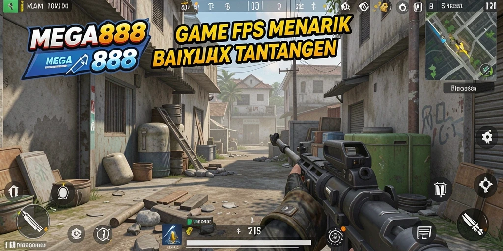 Tampilan gameplay seru di MEGA888 dengan aksi tembak-menembak yang mendebarkan.