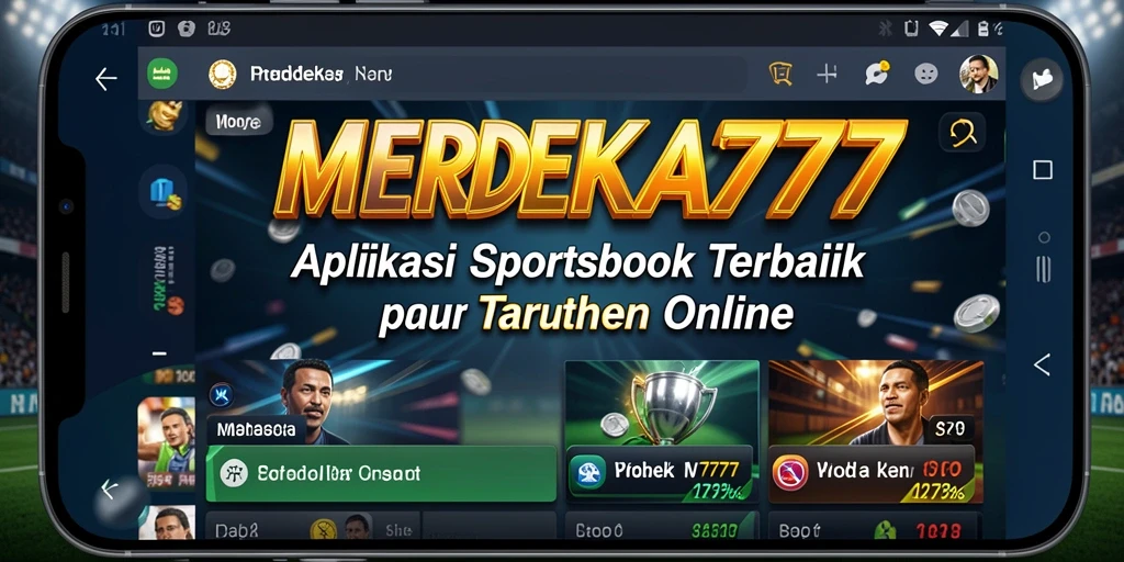 Tampilan gameplay taruhan olahraga di aplikasi MERDEKA777.