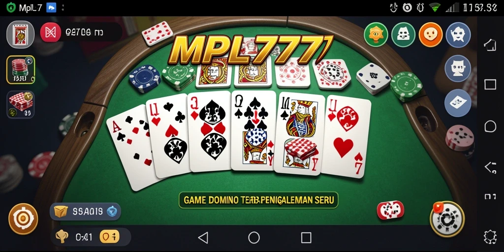 Tampilan seru dari gameplay Domino di MPL777 yang menantang.