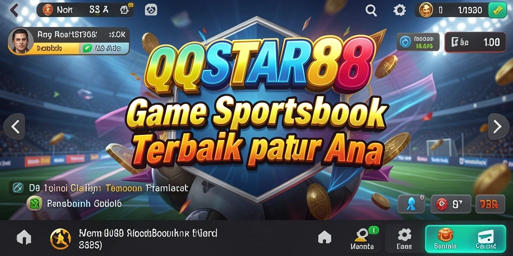 Screenshot QQSTAR88 menampilkan fitur taruhan olahraga secara langsung.