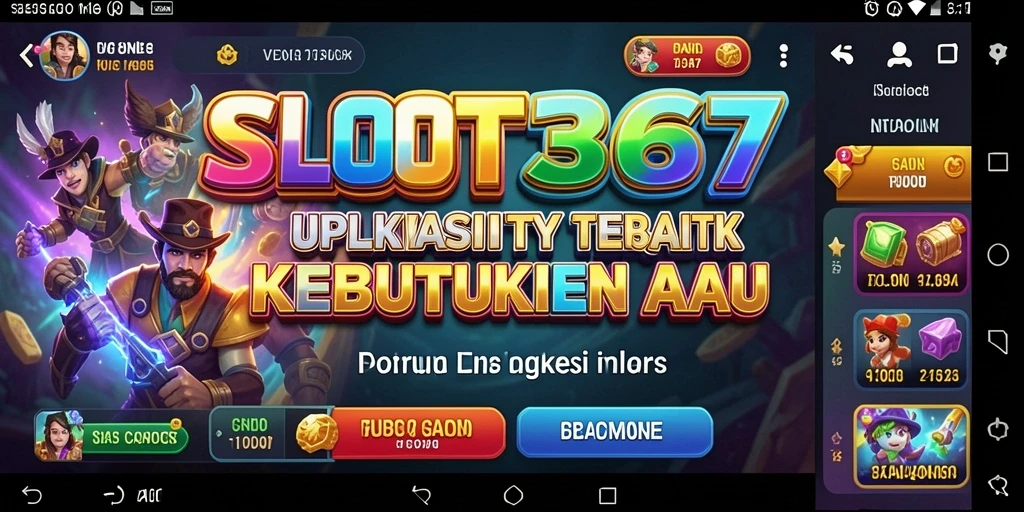Tampilan antarmuka utama SLOT367 dengan fitur-fitur Utility.
