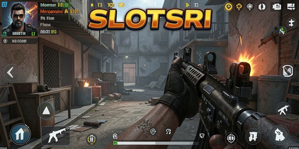 Tampilan gameplay mendebarkan di SLOTSRI dengan aksi yang intens.