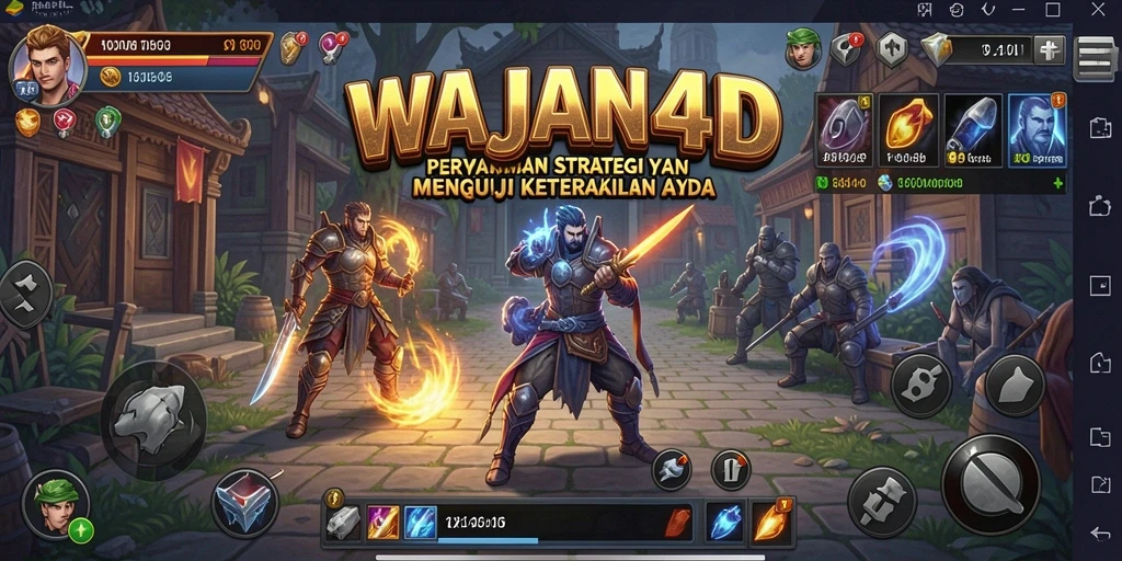Tampilan gameplay WAJAN4D yang mendebarkan dan penuh strategi.